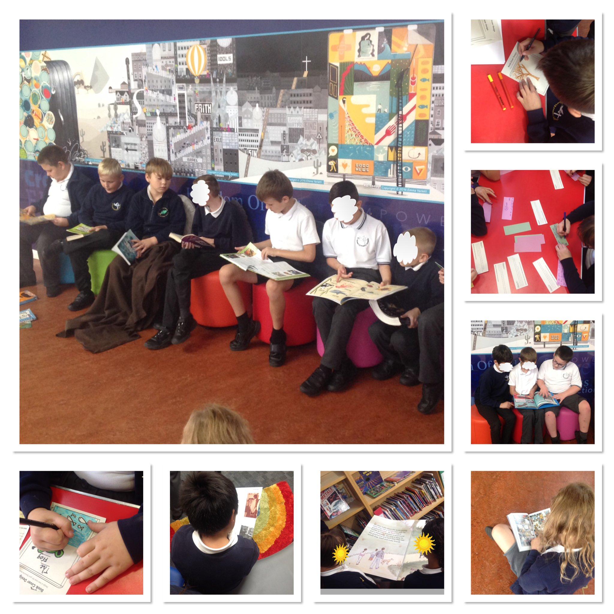 Year 5 love reading at every opportunity.