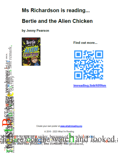 Bertie and the Alien Chicken